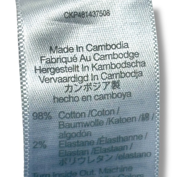 Madewell Emmett White Wide Leg Cropped‎ Pants Raw Hem High Waist - Picture 7 of 8